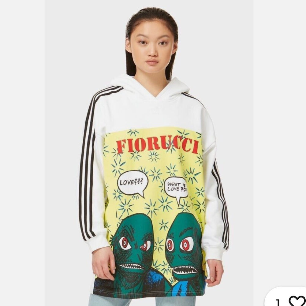 NWOT super rare Adidas x Fiorucci alien hoodie size medium